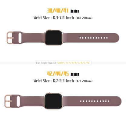 For Apple Watch Series 10 42mm Pin Buckle Silicone Watch Band(Smoked Purple) - Watch Bands by buy2fix | Online Shopping UK | buy2fix