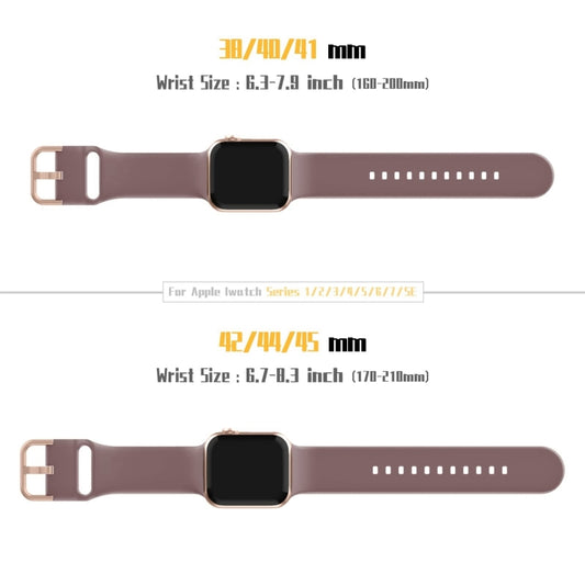 For Apple Watch Series 10 42mm Pin Buckle Silicone Watch Band(Smoked Purple) - Watch Bands by buy2fix | Online Shopping UK | buy2fix