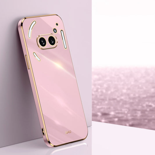 For Nothing Phone 2A XINLI Straight Edge 6D Electroplate TPU Phone Case(Cherry Purple) - Nothing Cases by XINLI | Online Shopping UK | buy2fix