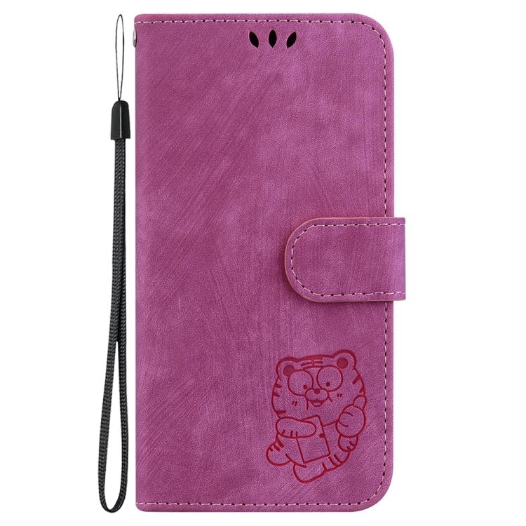 For iPhone Air Little Tiger Embossed Leather Phone Case(Rose Red) - iPhone Air Cases by buy2fix | Online Shopping UK | buy2fix