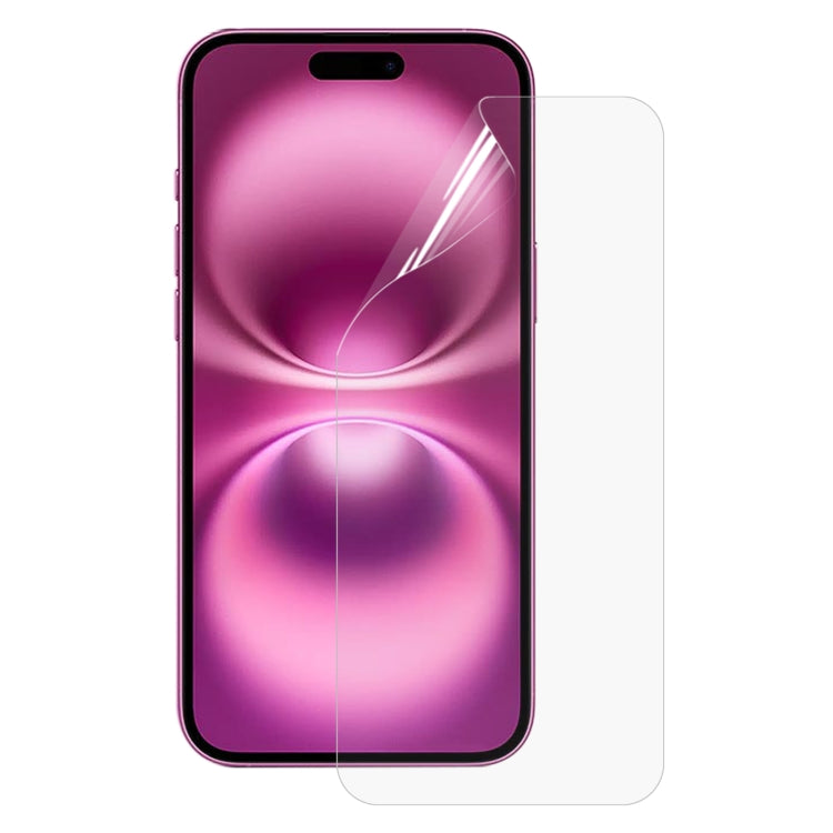 For iPhone 16 Plus Full Screen Protector Explosion-proof Hydrogel Film by buy2fix