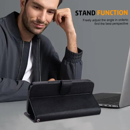 For Google Pixel 9 Skin Feeling Oil Leather Texture PU + TPU Phone Case(Black) by buy2fix