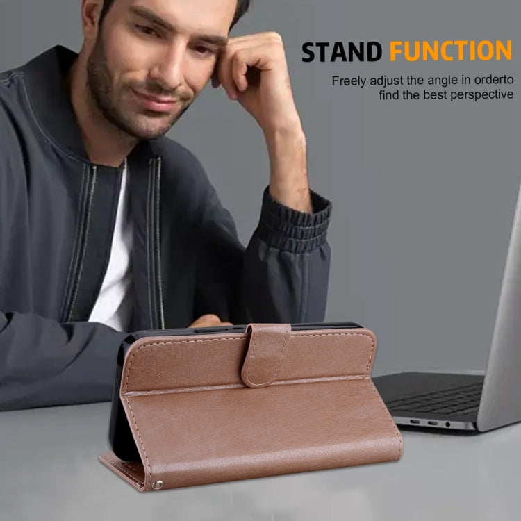 For Google Pixel 9 Pro Skin Feeling Oil Leather Texture PU + TPU Phone Case(Champagne) by buy2fix