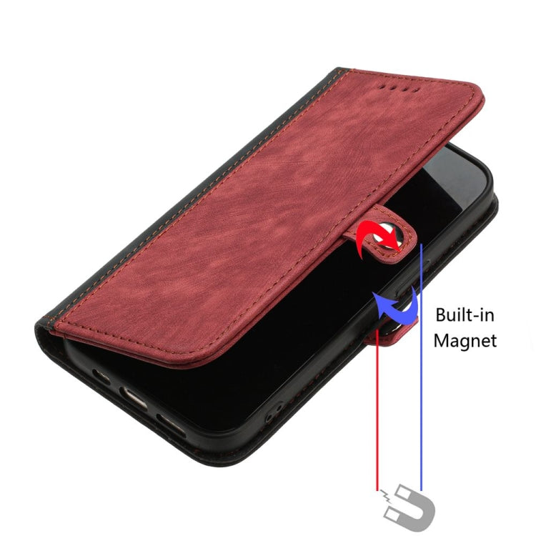 For Motorola Moto G Power 5G 2024 Side Buckle Double Fold Hand Strap Leather Phone Case(Red) by buy2fix
