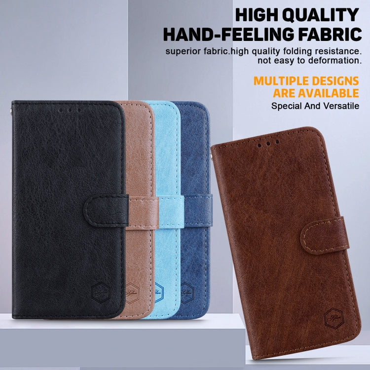 For iPhone 16 Pro Max Skin Feeling Oil Leather Texture PU + TPU Phone Case(Brown) by buy2fix