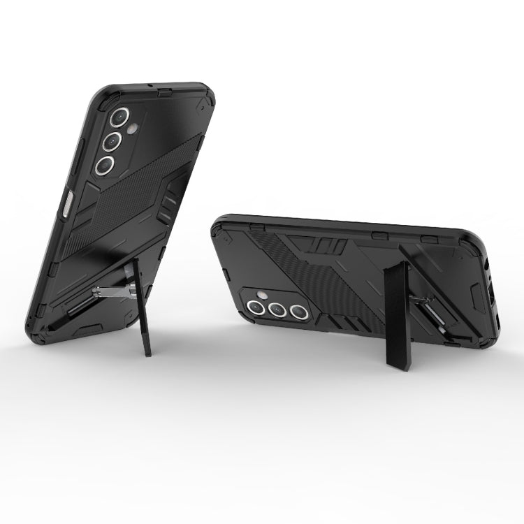 For Samsung Galaxy A25 5G Punk Armor 2 in 1 PC + TPU Shockproof Phone Case with Invisible Holder(Black) by buy2fix