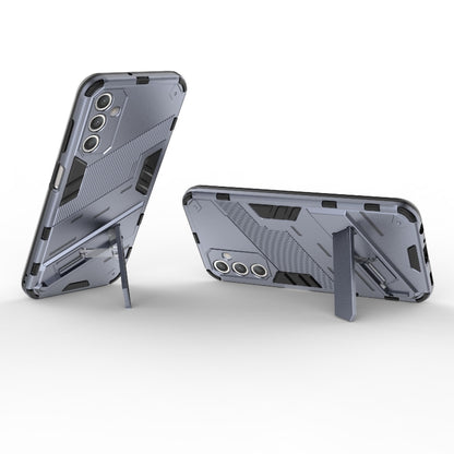 For Samsung Galaxy A25 5G Punk Armor 2 in 1 PC + TPU Shockproof Phone Case with Invisible Holder(Grey) by buy2fix