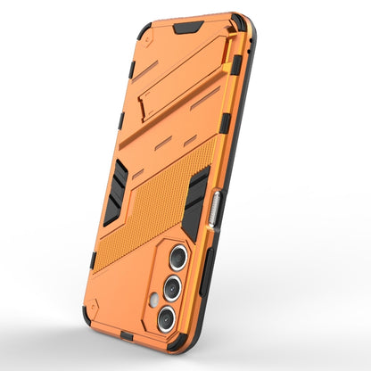 For Samsung Galaxy A25 5G Punk Armor 2 in 1 PC + TPU Shockproof Phone Case with Invisible Holder(Orange) by buy2fix