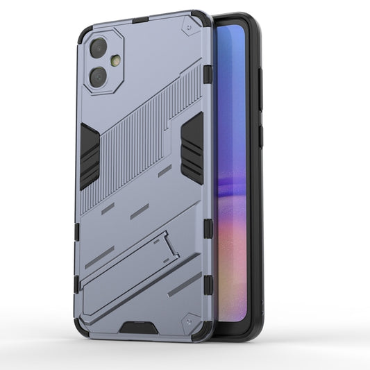 For Samsung Galaxy A05 4G Punk Armor 2 in 1 PC + TPU Shockproof Phone Case with Invisible Holder(Grey) by buy2fix