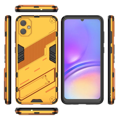 For Samsung Galaxy A05 4G Punk Armor 2 in 1 PC + TPU Shockproof Phone Case with Invisible Holder(Orange) by buy2fix