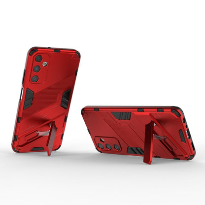For Samsung Galaxy A05s 4G Punk Armor 2 in 1 PC + TPU Shockproof Phone Case with Invisible Holder(Red) by buy2fix