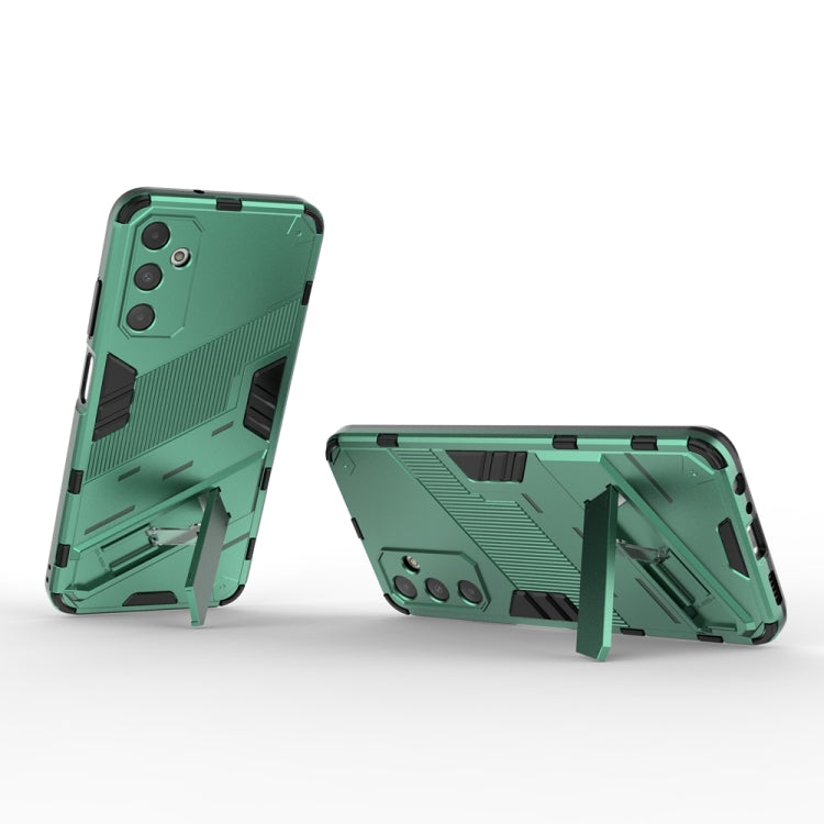 For Samsung Galaxy A05s 4G Punk Armor 2 in 1 PC + TPU Shockproof Phone Case with Invisible Holder(Green) by buy2fix