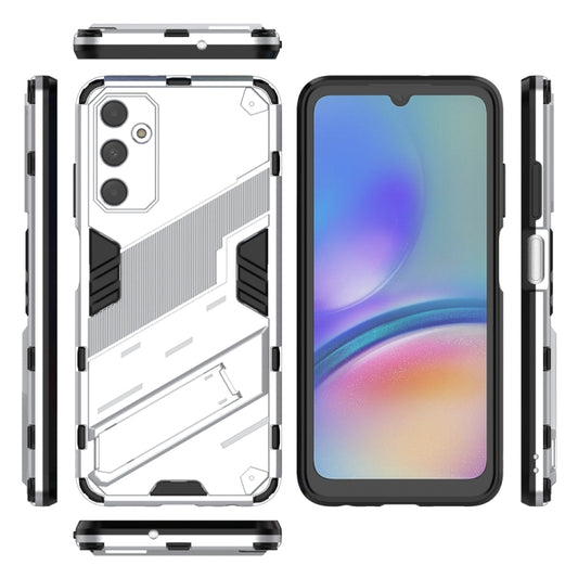 For Samsung Galaxy A05s 4G Punk Armor 2 in 1 PC + TPU Shockproof Phone Case with Invisible Holder(White) by buy2fix