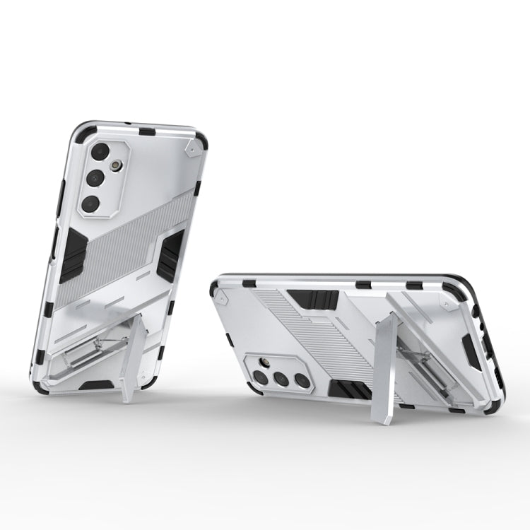 For Samsung Galaxy A05s 4G Punk Armor 2 in 1 PC + TPU Shockproof Phone Case with Invisible Holder(White) by buy2fix