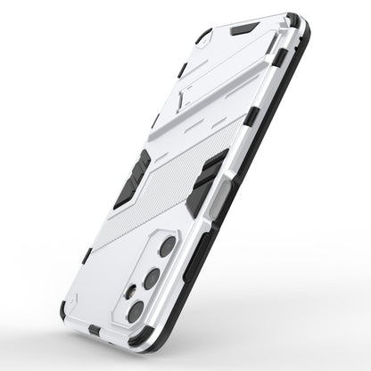 For Samsung Galaxy A05s 4G Punk Armor 2 in 1 PC + TPU Shockproof Phone Case with Invisible Holder(White) by buy2fix