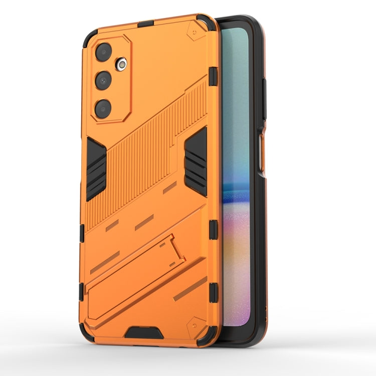 For Samsung Galaxy A05s 4G Punk Armor 2 in 1 PC + TPU Shockproof Phone Case with Invisible Holder(Orange) by buy2fix