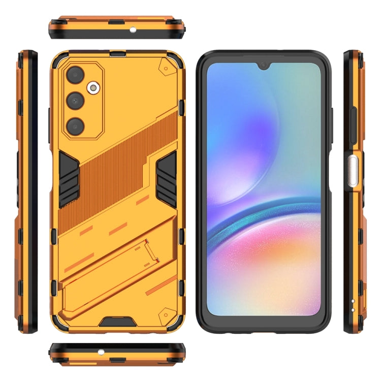 For Samsung Galaxy A05s 4G Punk Armor 2 in 1 PC + TPU Shockproof Phone Case with Invisible Holder(Orange) by buy2fix