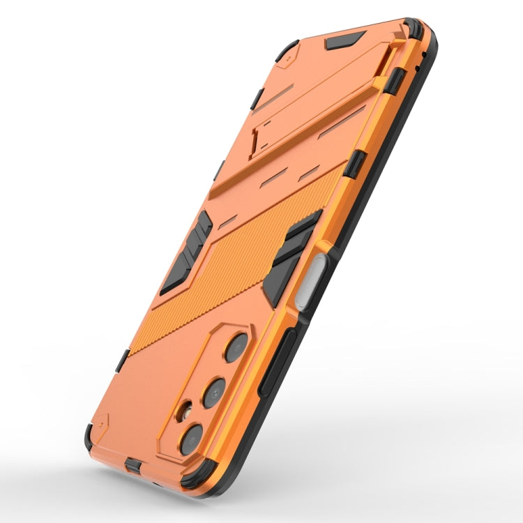For Samsung Galaxy A05s 4G Punk Armor 2 in 1 PC + TPU Shockproof Phone Case with Invisible Holder(Orange) by buy2fix