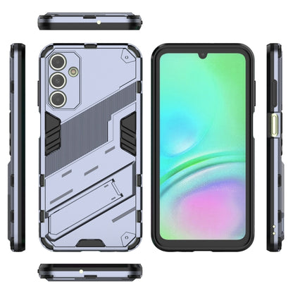 For Samsung Galaxy A15 Punk Armor 2 in 1 PC + TPU Shockproof Phone Case with Invisible Holder(Grey) by buy2fix