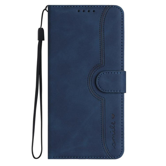 For iPhone 17 Pro Heart Pattern Skin Feel Leather Phone Case(Royal Blue) - iPhone 17 Pro Cases by buy2fix | Online Shopping UK | buy2fix