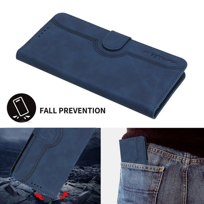 For Motorola Moto G Stylus 5G 2024 Heart Pattern Skin Feel Leather Phone Case(Royal Blue) by buy2fix