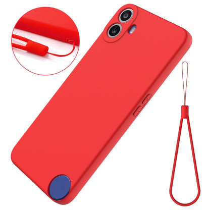 For Nothing CMF Phone 1 Solid Color Liquid Silicone Dropproof Full Coverage Phone Case(Red) - Nothing Cases by buy2fix | Online Shopping UK | buy2fix
