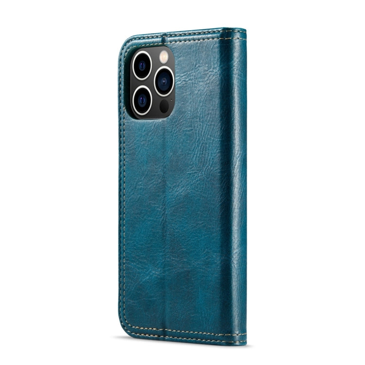 For iPhone 15 Pro Fierre Shann Vintage Bark Texture Wallet Leather Phone Case(Green) - iPhone 15 Pro Cases by FIERRE SHANN | Online Shopping UK | buy2fix