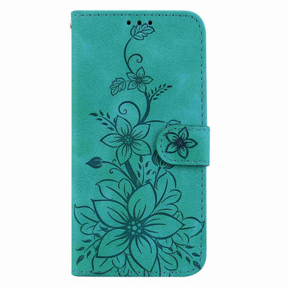 For Samsung Galaxy S20 FE 4G / 5G Lily Embossed Leather Phone Case(Green) by buy2fix