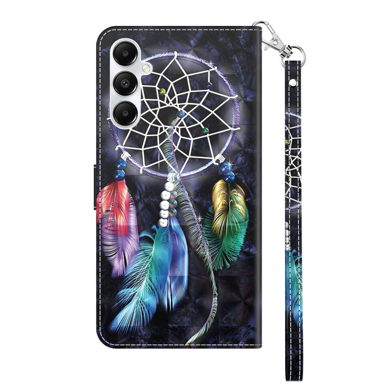 For Samsung Galaxy A15 3D Painted Leather Phone Case(Colorful Dreamcatcher) by buy2fix