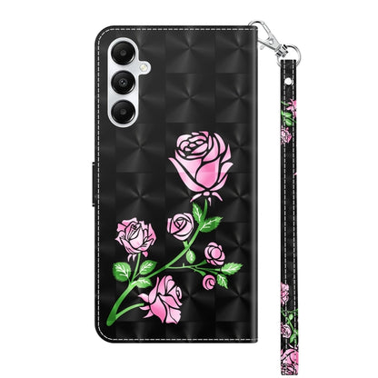 For Samsung Galaxy A35 5G 3D Painted Leather Phone Case(Rose) by buy2fix