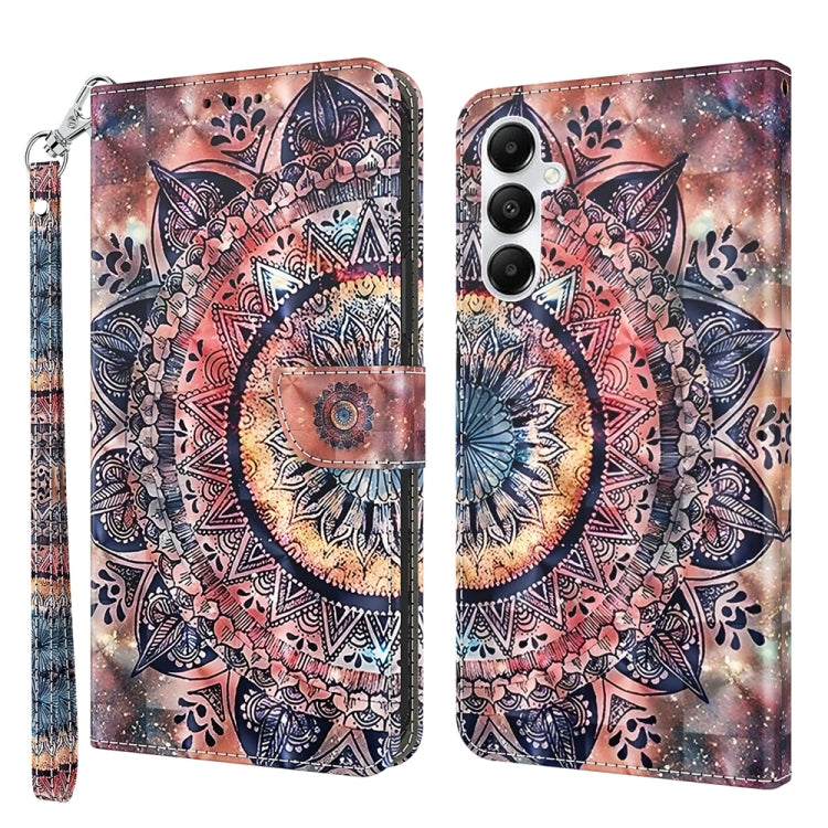 For Samsung Galaxy A35 5G 3D Painted Leather Phone Case(Colorful Mandala) by buy2fix