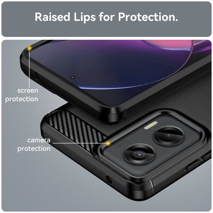 For Motorola Moto G Stylus 5G 2024 Brushed Texture Carbon Fiber TPU Phone Case(Black) by buy2fix