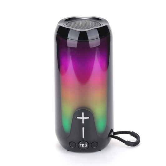 T&G TG651 Portable LED Wireless Bluetooth Speaker Outdoor TWS Subwoofer(Black) - Desktop Speaker by T&G | Online Shopping UK | buy2fix