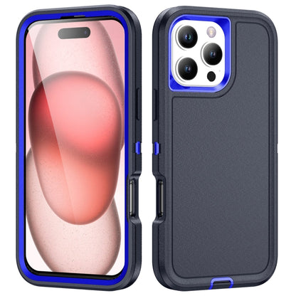For iPhone 16 Pro Life Waterproof Rugged Phone Case(Dark Blue + Royal Blue) by buy2fix