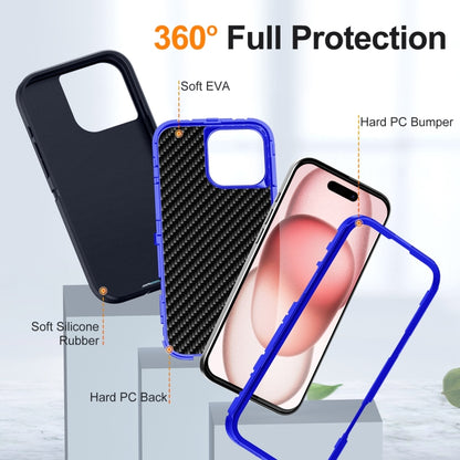 For iPhone 16 Pro Life Waterproof Rugged Phone Case(Dark Blue + Royal Blue) by buy2fix