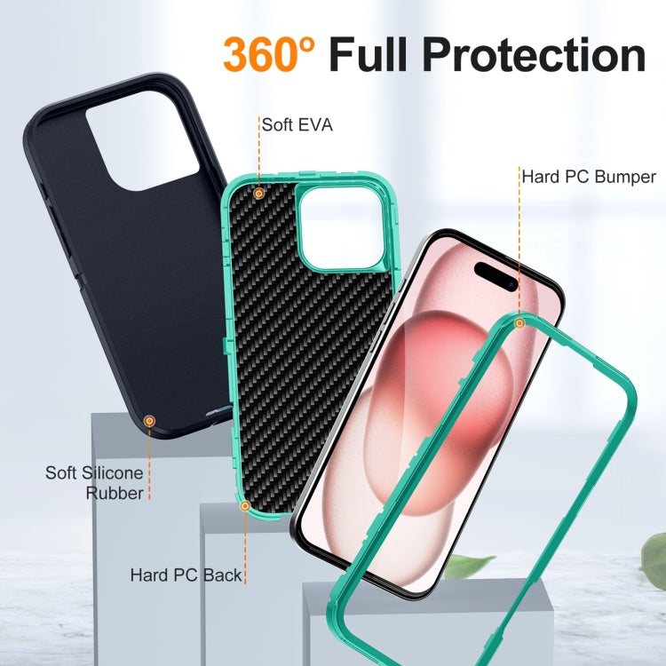 For iPhone 16 Pro Life Waterproof Rugged Phone Case(Dark Blue + Light Blue) by buy2fix