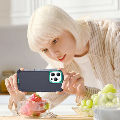 For iPhone 16 Pro Life Waterproof Rugged Phone Case(Dark Blue + Light Blue) by buy2fix