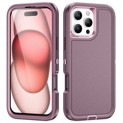 For iPhone 16 Pro Life Waterproof Rugged Phone Case(Purple + Pink) by buy2fix