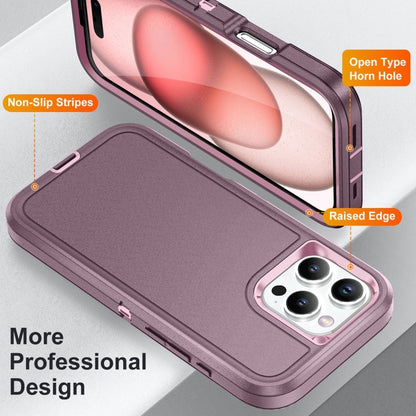 For iPhone 16 Pro Life Waterproof Rugged Phone Case(Purple + Pink) by buy2fix