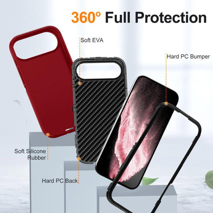 For iPhone Air Life Waterproof Rugged Phone Case(Red + Black) - iPhone Air Cases by buy2fix | Online Shopping UK | buy2fix