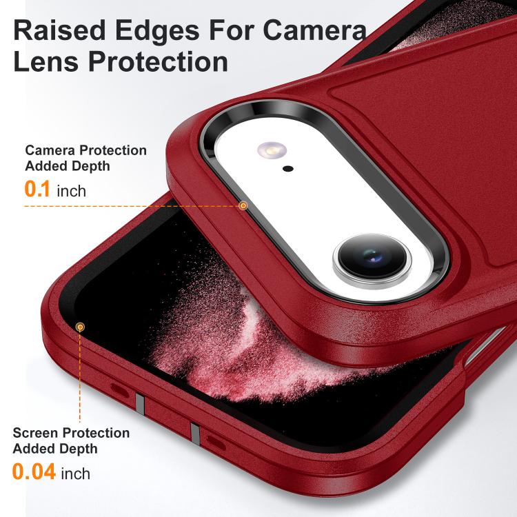 For iPhone Air Life Waterproof Rugged Phone Case(Red + Black) - iPhone Air Cases by buy2fix | Online Shopping UK | buy2fix