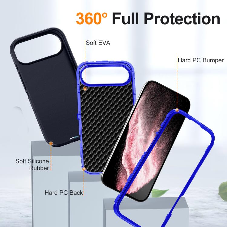 For iPhone Air Life Waterproof Rugged Phone Case(Dark Blue + Royal Blue) - iPhone Air Cases by buy2fix | Online Shopping UK | buy2fix