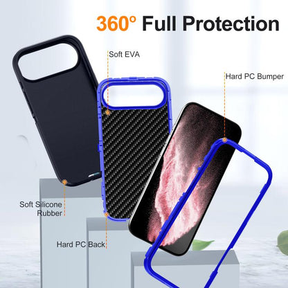 For iPhone Air Life Waterproof Rugged Phone Case(Dark Blue + Royal Blue) - iPhone Air Cases by buy2fix | Online Shopping UK | buy2fix