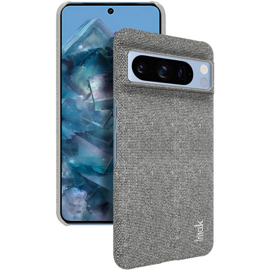 For Google Pixel 8 Pro imak Ruiyi Series Cloth Texture PU + PC Phone Case(Light Grey)