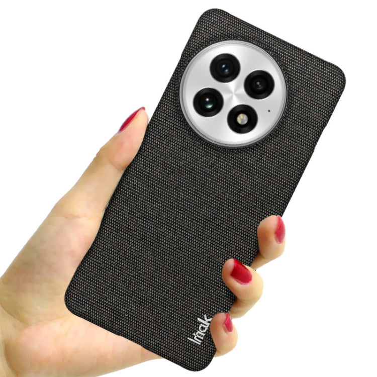 For OnePlus 13 imak Ruiyi Series Cloth Texture PU + PC Phone Case(Black) - OnePlus Cases by imak | Online Shopping UK | buy2fix