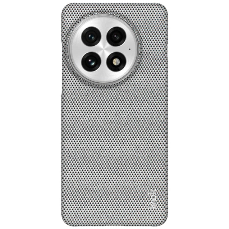 For OnePlus 13 imak Ruiyi Series Cloth Texture PU + PC Phone Case(Light Grey) - OnePlus Cases by imak | Online Shopping UK | buy2fix