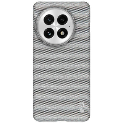 For OnePlus 13 imak Ruiyi Series Cloth Texture PU + PC Phone Case(Light Grey) - OnePlus Cases by imak | Online Shopping UK | buy2fix