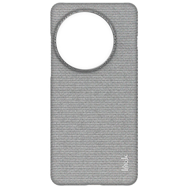 For OnePlus 13 imak Ruiyi Series Cloth Texture PU + PC Phone Case(Light Grey) - OnePlus Cases by imak | Online Shopping UK | buy2fix