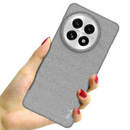 For OnePlus 13 imak Ruiyi Series Cloth Texture PU + PC Phone Case(Light Grey) - OnePlus Cases by imak | Online Shopping UK | buy2fix