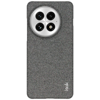 For OnePlus 13 imak Ruiyi Series Cloth Texture PU + PC Phone Case(Dark Grey) - OnePlus Cases by imak | Online Shopping UK | buy2fix